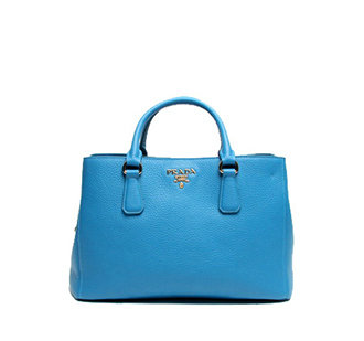 2014 Prada original grainy calfskin tote bag BN2329 blue